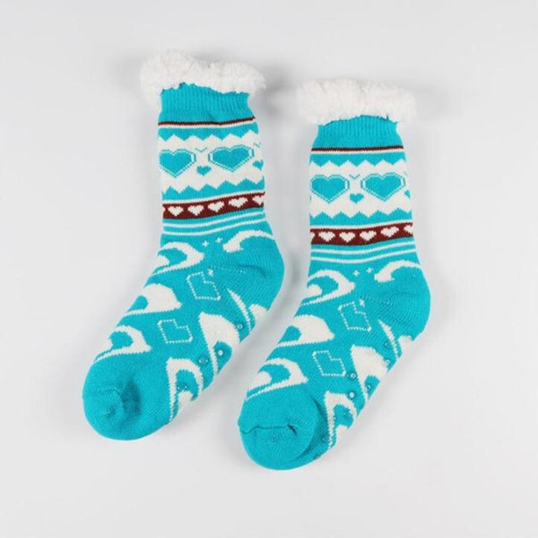 Holiday Fleece Slipper Socks