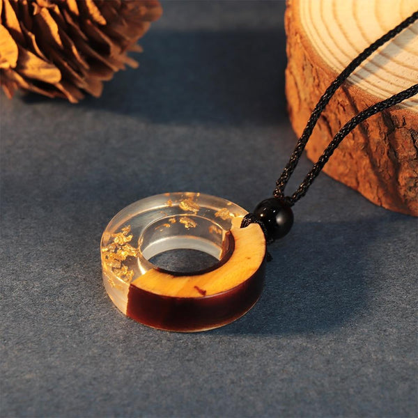 Handmade Wooden Pendant Necklace