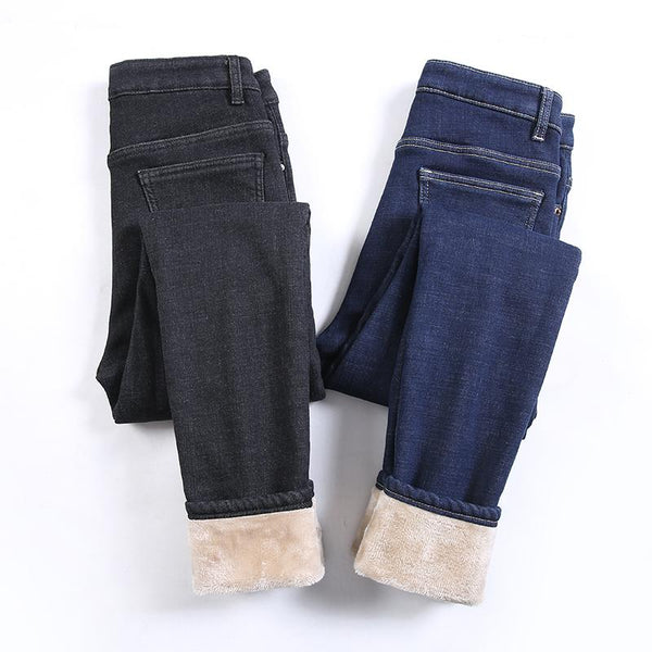 Thick Fleece Lined Jeans