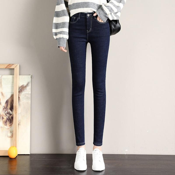 Thick Fleece Lined Jeans