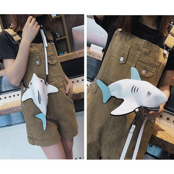 Cute Shark Shape Crossbody Bag