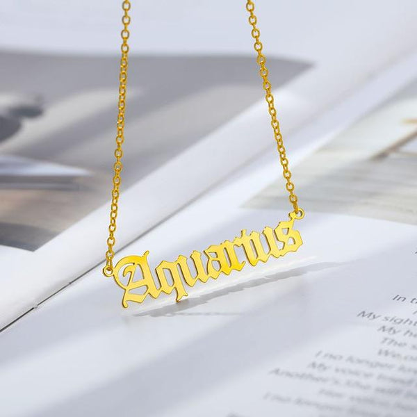 Personalized Zodiac Sign Necklace