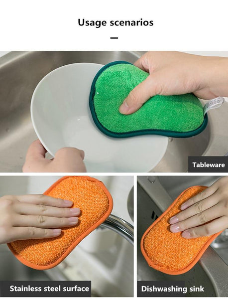 Set of 10 Dishwashing Magic Scrub Sponge