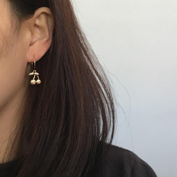 Cereza - Cherry Pendant Earrings