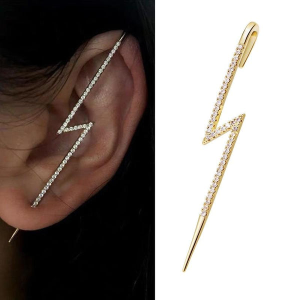 Long Needle Stud Earrings