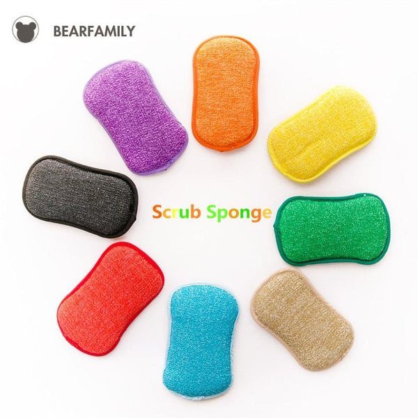 Set of 10 Dishwashing Magic Scrub Sponge