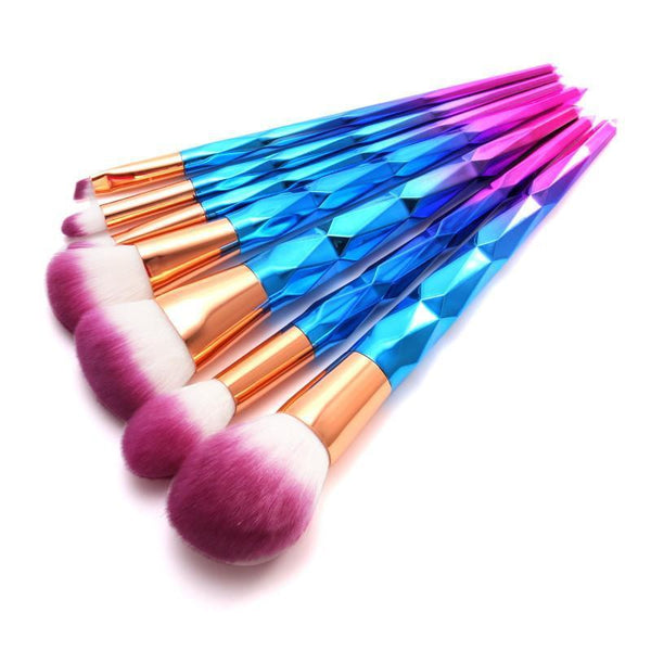 Rainbow Unicorn Brushes - 7 Piece Set